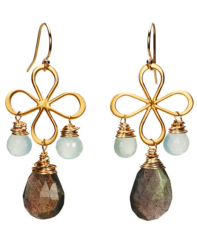 Carmel Chandelier - Peruvian Opal and Labradorite