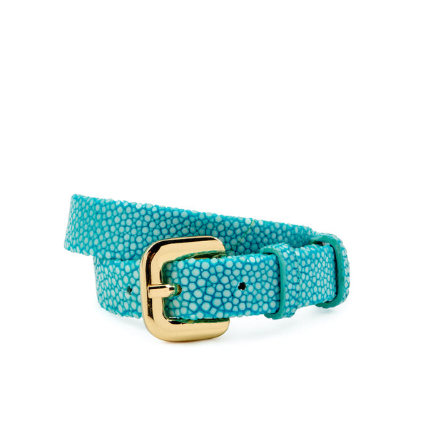 Stingray Double Wrap Bracelet - Turquoise