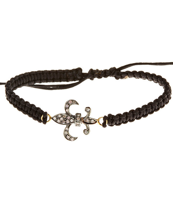 Burke Bracelet in Diamond Fleur de Lis