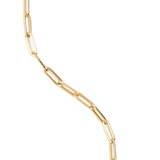 Gold Paperclip Necklace - Petite