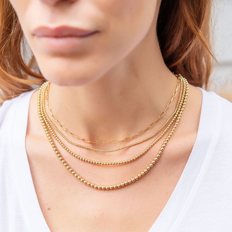 Petite Paperclip Necklace - Gold-Filled