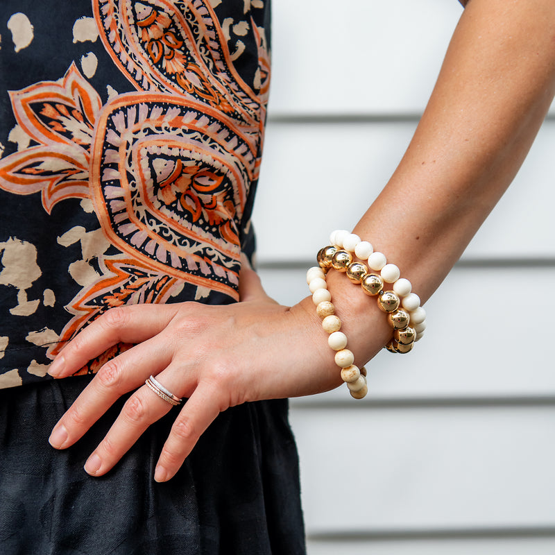 Napa Bracelet - White Bone Large