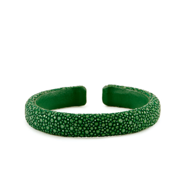 Green Stingray Flat Cuff - 10mm