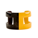 Lacquered Horn H Cuff