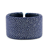 Blue Stingray Oval Cuff - 40mm