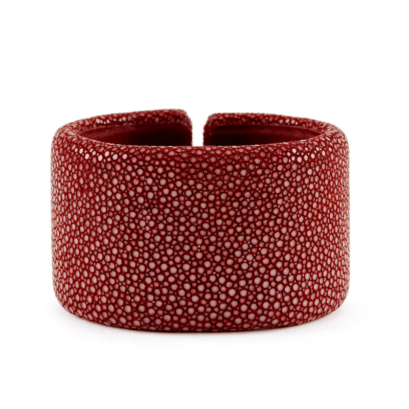 Crimson Stingray Oval Cuff-40mm