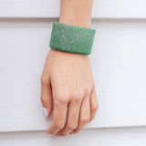 Green Stingray Oval Cuff - 40mm