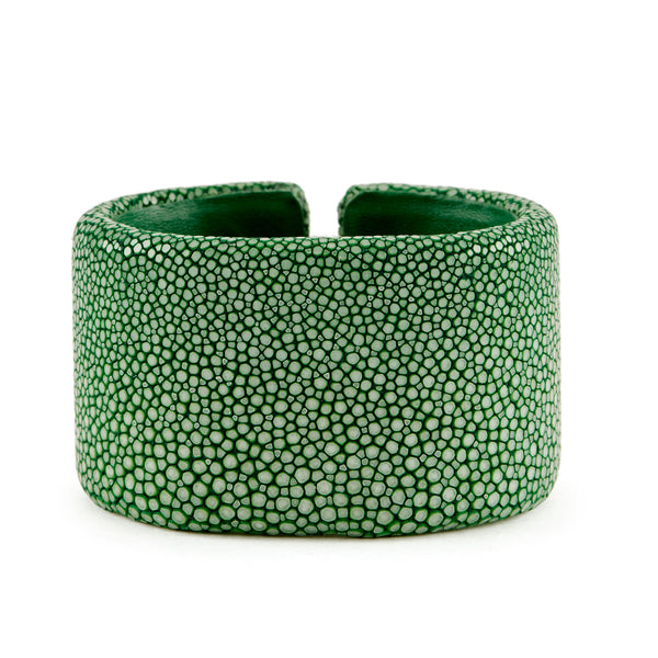 Green Stingray Oval Cuff - 40mm