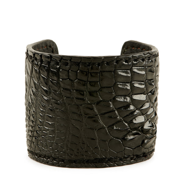 Wide Crocodile Cuff