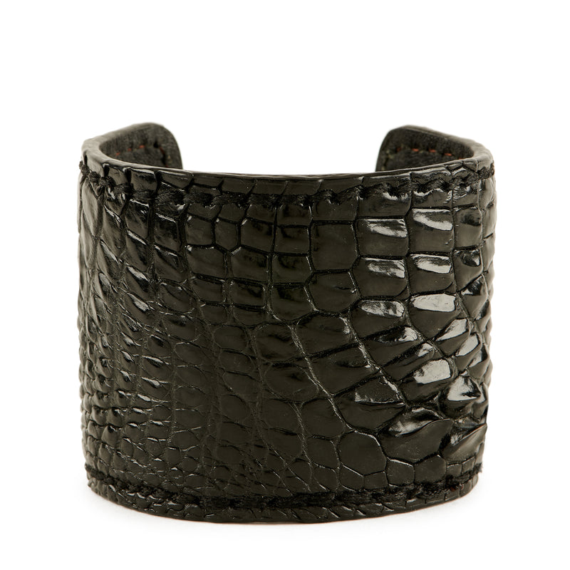 Wide Crocodile Cuff