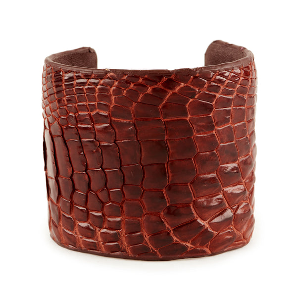 Wide Crocodile Cuff