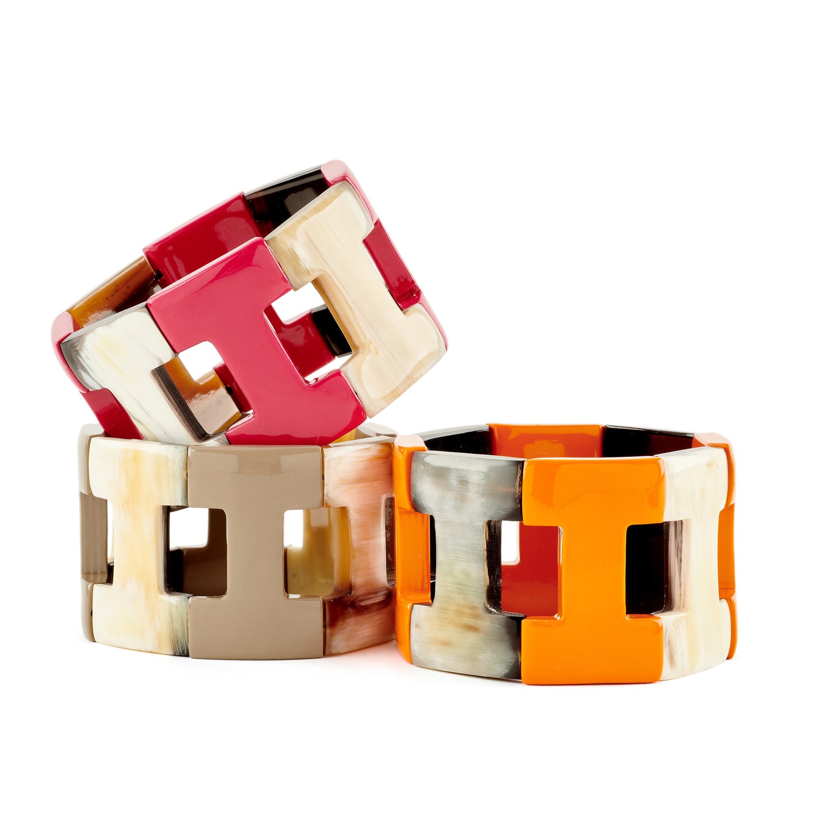 HERMES ラッカーホーン　バングル Lacquer Horn H Stretch Bracelet – Andrea Montgomery Designs