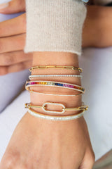 Gold Paperclip Bracelet - Small