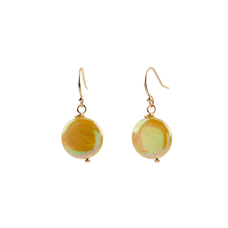 Green Mother of Pearl Earring