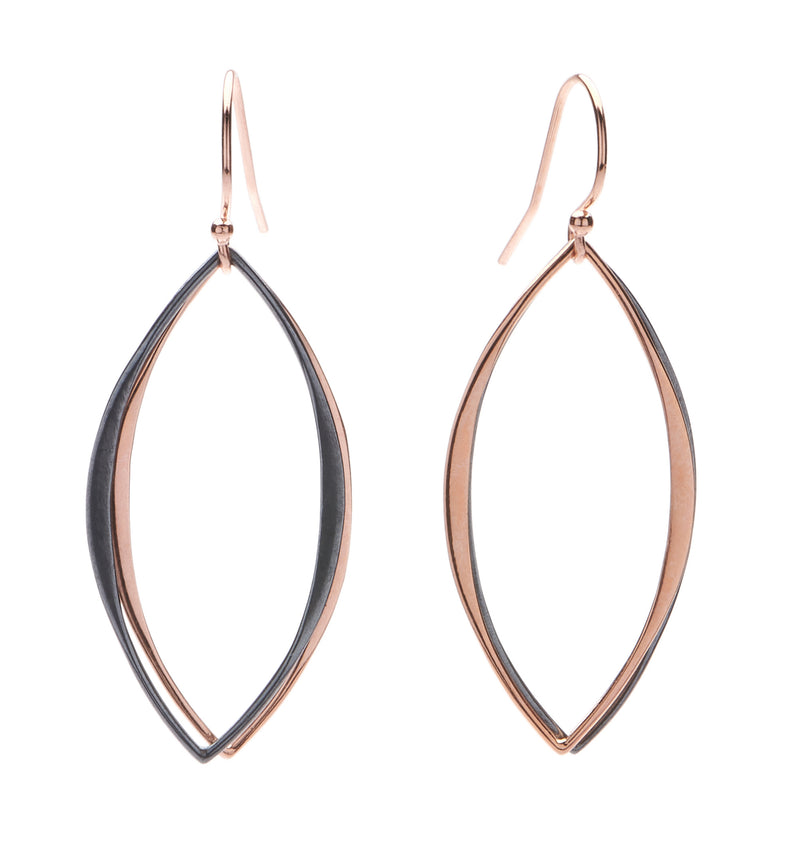 Mt. Tam Earrings - Rose Gold