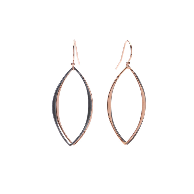 Mt. Tam Earrings - Rose Gold