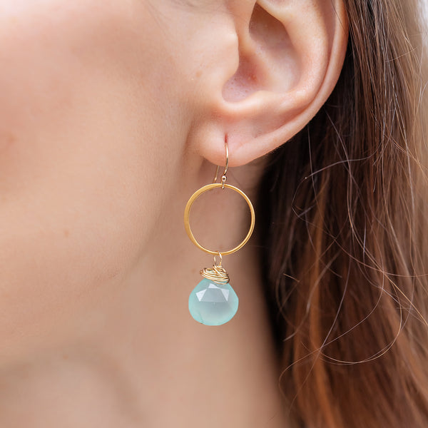 Rutherford Earrings - Peruvian Opal