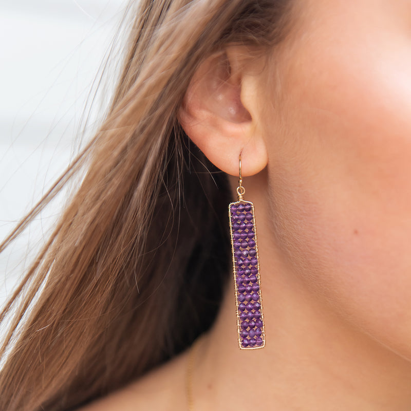 Catalina Earrings - Amethyst