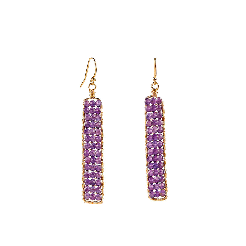 Catalina Earrings - Amethyst