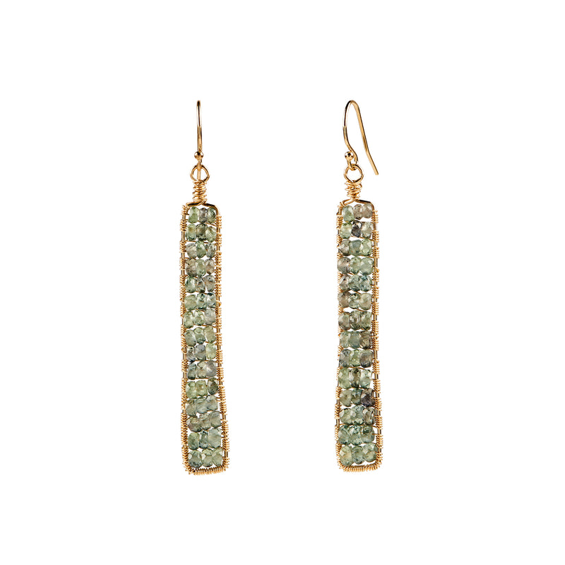 Catalina Earring - Green Sapphires