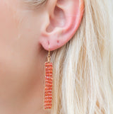 Catalina Earring - Orange Sapphires