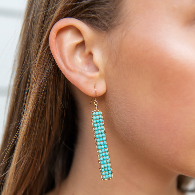 Catalina Earrings - Sleeping Beauty Turquoise