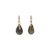 Simple Drop Earrings - Labradorite