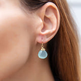 Simple Drop Earrings - Peruvian Opal