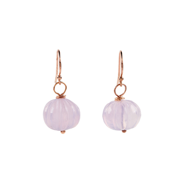 Lavender Quartz Drop Earrings