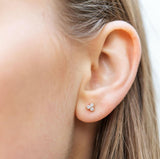 Petite Diamond Trio Studs