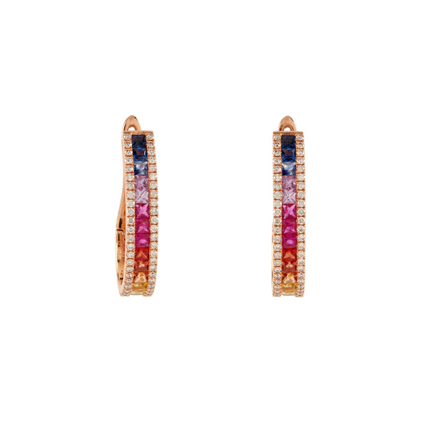 Rainbow Sapphire Earrings