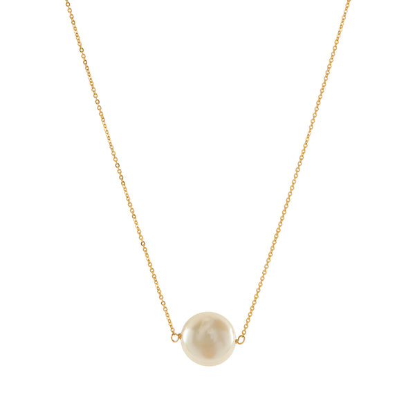 Coin Pearl Necklace