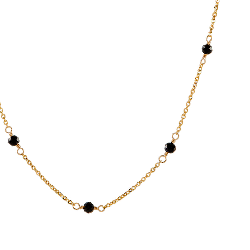 Station Necklace - Blue Sapphire