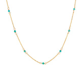 Station Necklace - Turquoise