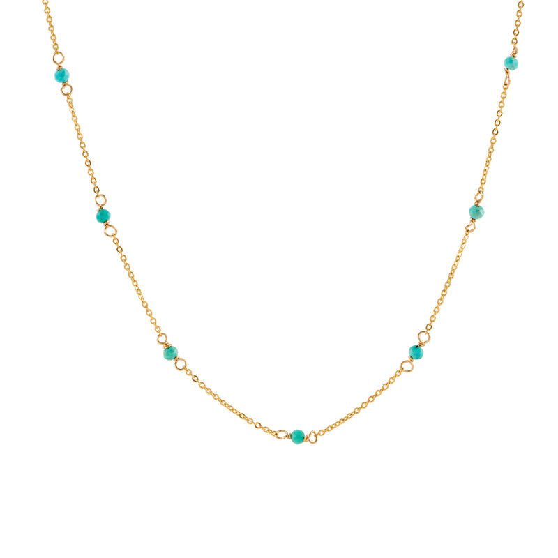 Station Necklace - Turquoise