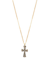 Pave Diamond Cross Necklace