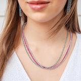 Town Necklace - Pink Sapphire