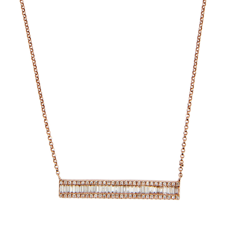 Baguette Bar Necklace - Large