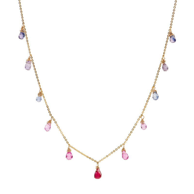 Rainbow Drops Necklace