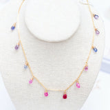 Rainbow Drops Necklace