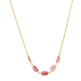 Station Necklace - Pink Tourmaline