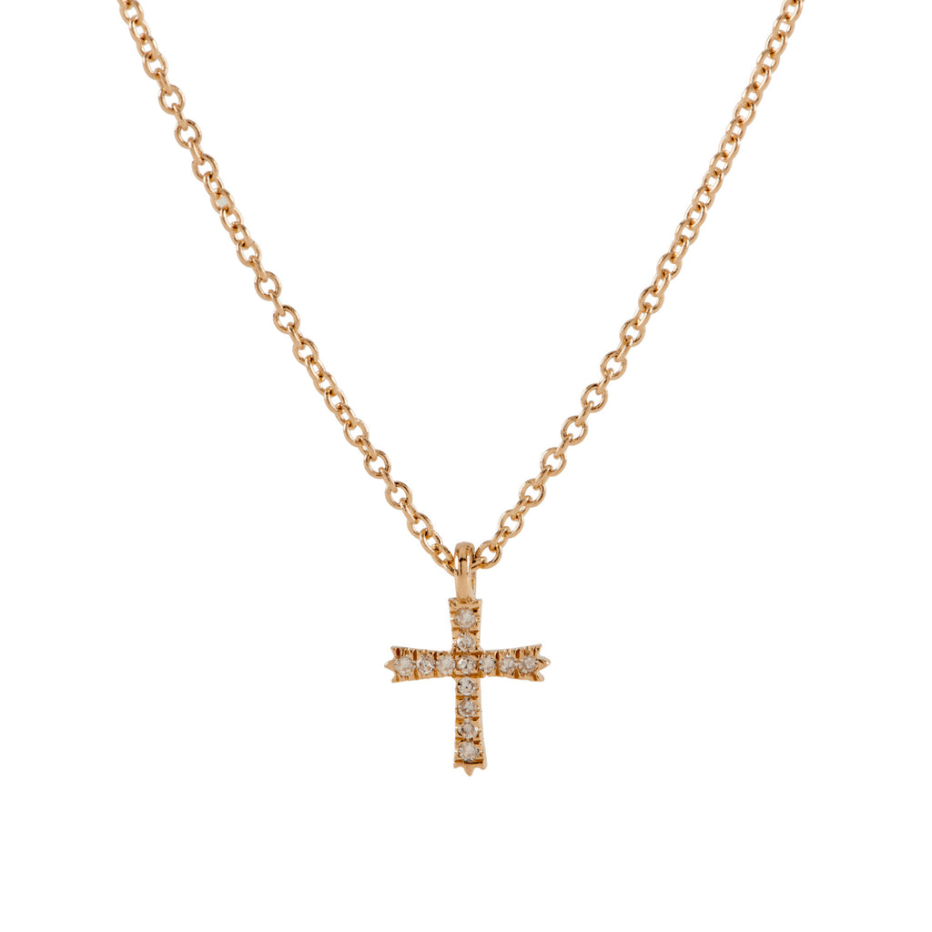 MIRCO VISCONTI NECKLACE CROSS PENDANT IN 18 KT WHITE GOLD WITH WHITE  DIAMONDS - Lattuca gioielli