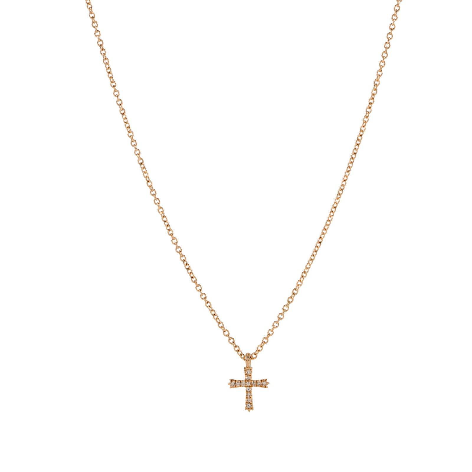 【Numbering】Brilliant Gradient Cross Necklace#3729 mini 3729 - NUMBERING