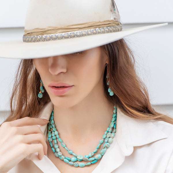 Persian Turquoise Nuggets Necklace