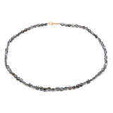 Silverite Nugget Necklace - Grey