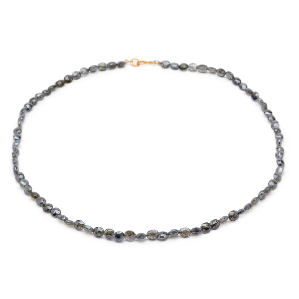 Silverite Nugget Necklace - Grey