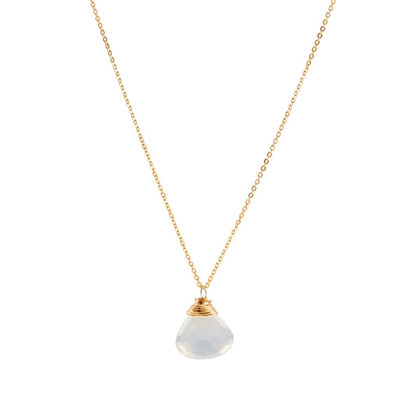 Gem Drop Necklace - Opal