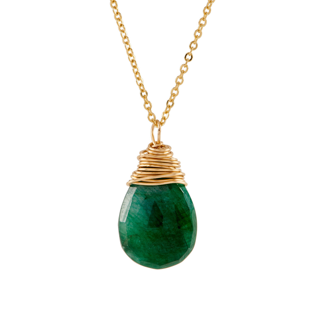 Large gem deals necklace