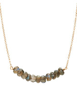 Large Bar Necklace - Labradorite