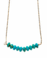 Large Bar Necklace - Turquoise